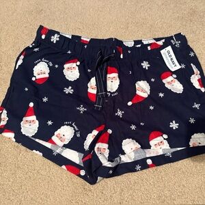 Old Navy Festive Santa Shorts - Navy